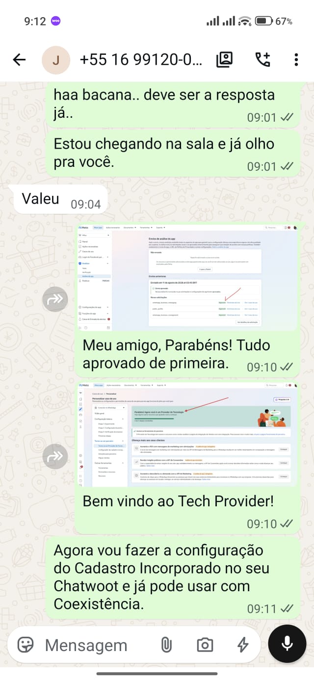 Case real de cliente com Tech Provider aprovado