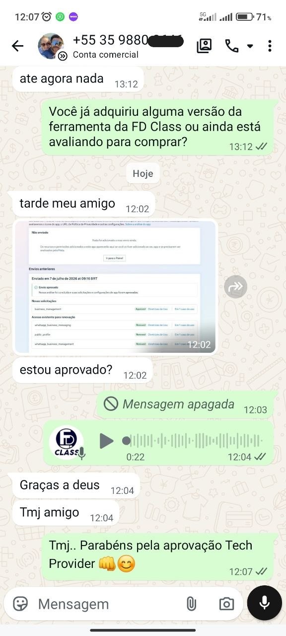 Segundo case real de cliente com Tech Provider aprovado